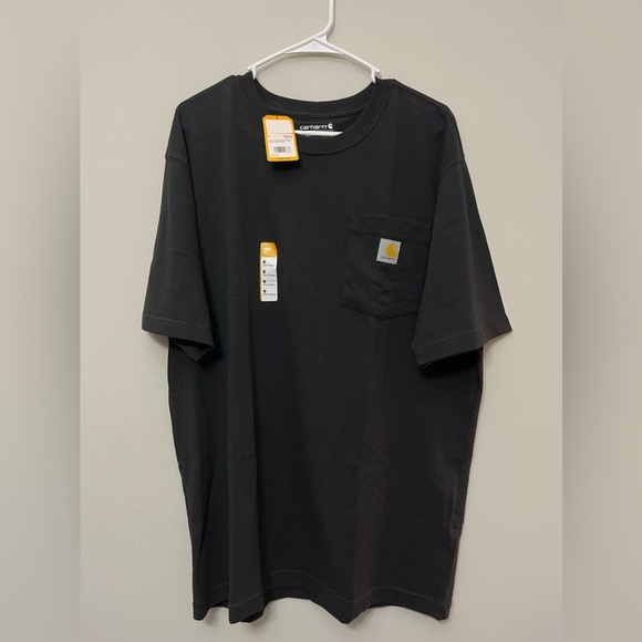 Nwt Carhartt Men's Loosefit Heavyweight Workwear Pocket C T-shirt - Black Medium - Picture 2 of 7
